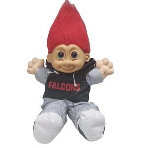 1990s Atlanta Falcons Russ 15" Good Luck Troll Doll Red Hair